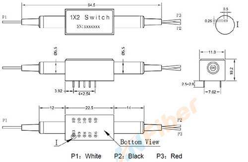 Single mode 1310/1550nm Latching Non-latching Fiber Optical Switches