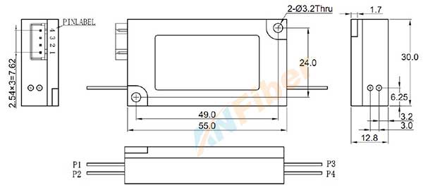 Single mode Latching Non-latching 1310/1550nm bypass Fiber Optic Switches