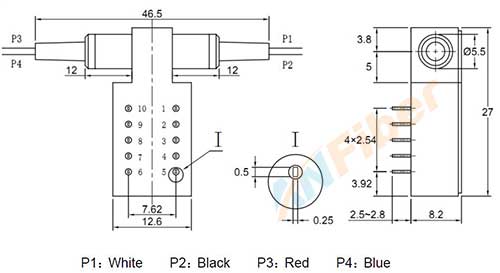 Single mode Multimode Latching Non-latching 850/1310/1550nm bypass Fiber Optic Switches