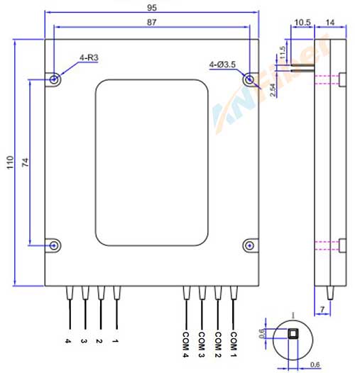 Single mode Multimode Latching Non-latching 850/1310/1550nm Fiber Optical Switches