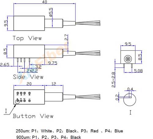 Single-ended Single mode Latching Non-latching 1310/1550nm Fiber Optical Switches