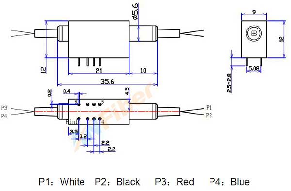 Single mode Multimode Latching Non-latching 850/1310/1550nm bypass Fiber Optic Switches