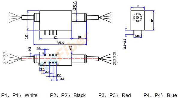 Single mode Multimode Latching Non-latching 850/1310/1550nm bypass Fiber Optic Switches