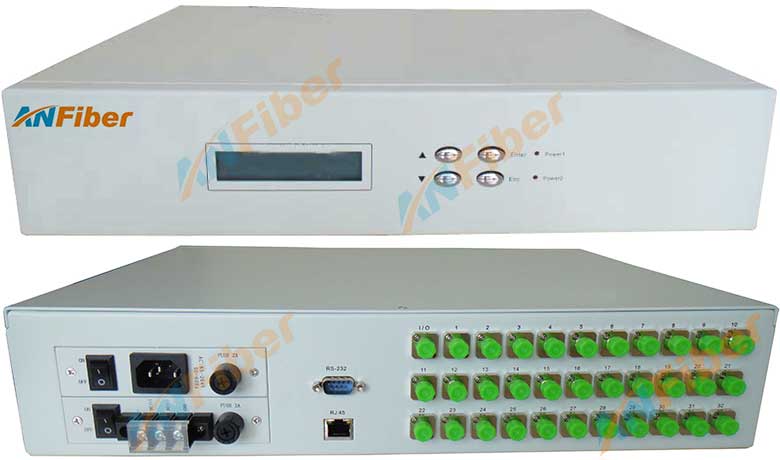 Single mode and Multimode Rack mount 1X32 Fiber Optical Switches
